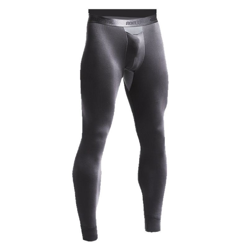 Men's Bullet Separation Long Johns Underwear Men's Elastic Slim Pouch Leggings Basic Autumn and Winter Youth Warm Pants