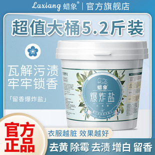 Explosive Salt Laundry Stain Remover Strong Color Bleach Powder Removes Yellowing, Whitens Mold Spots Bleach for White and Colored Clothing Universal