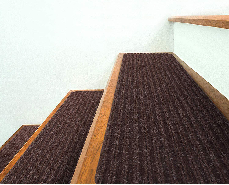 INS-Treppenmatte, selbstklebende Treppenstufenmatte, klebstofffreie Teppichbodenmatte, rutschfeste Fußmatte_voghion.com