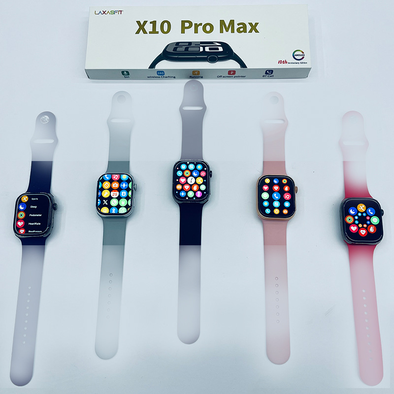 Reloj inteligente Huaqiangbei s10max con llamadas Bluetooth, pagos, NFC, control remoto deportivo y pago inteligente.