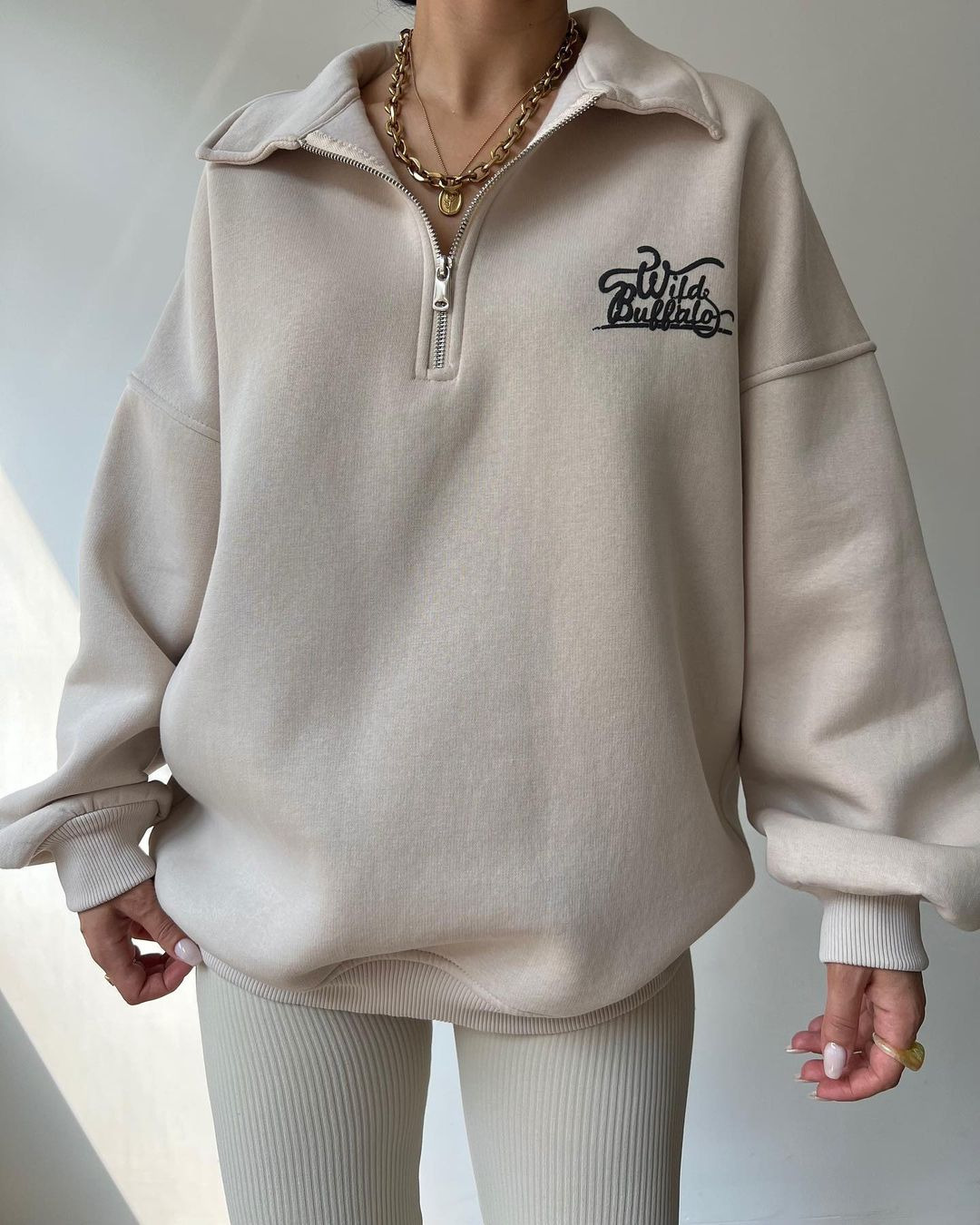 2024 New plush printed long sleeved pullover sweater with autumn and winter versatility_voghion.com