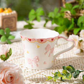 寻千釉下彩手工马克杯茶杯高颜值情侣杯礼物高级陶瓷杯咖啡杯萌趣