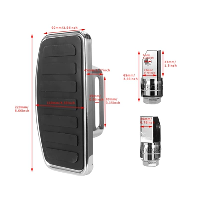 Rest Footrests Suitable for – Motorcycle pedals