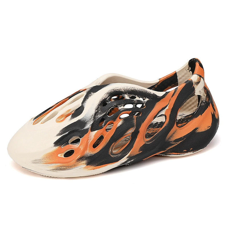 Men's camouflage shoes, summer slide, beach sandals, Korean style, soft sole, plus size