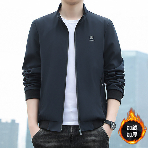 Outerwear Men Spring and Autumn Casual Baseball Jacket Spring Top Trend Brand Workwear Mature Jacket Men