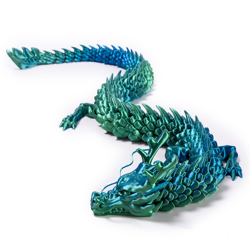 [Medium 45cm] Laser Green Dragon (High Quality PLA Material)