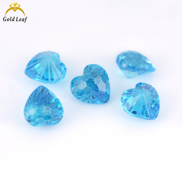 Heart-Shaped Firework Cut Zircon Loose Stone, Heart Firework Cut Wholesale 5A Cubic Zirconia Hot-Selling DIY Accessory Stone