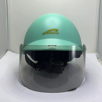 Motosiklet dəbilqələri | Piao Helmet Motorcycle Half Helmet Summer - one-size-fits-all-matt-emerald-green-standard-light-tea-lenses