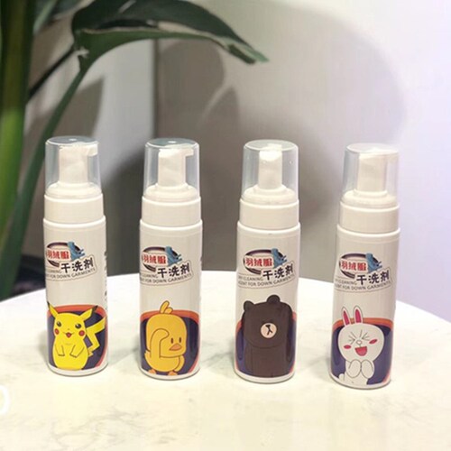 Down jacket foam dry cleaning agent, water-free decontamination artifact, traceless foam type stubborn stain cleaning agent