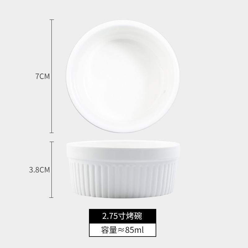 Cerámica shufulei tazón para hornear doble piel leche postre tazón pudín taza pastel al vapor tazón de pan taza de rayas molde para hornear