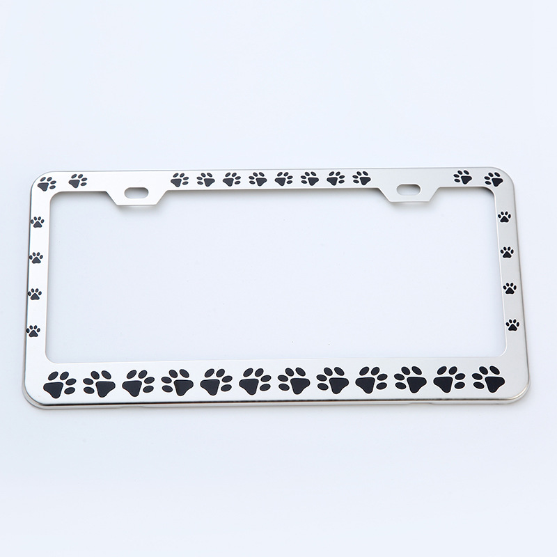 Comercio exterior transfronterizo Amazon placa de matrícula popular aleación de aluminio marco de la placa de protección fija cubierta de la placa de automóviles decorativos