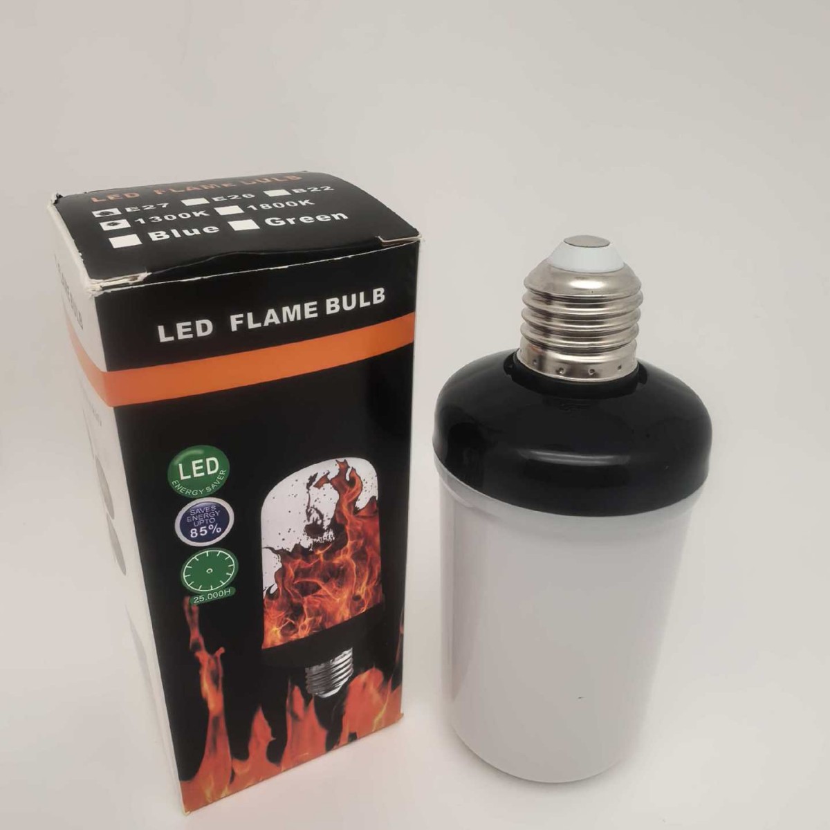 Luz decorativa dinámica con efecto llama para camping, Halloween y Navidad, lámpara ambiental creativa