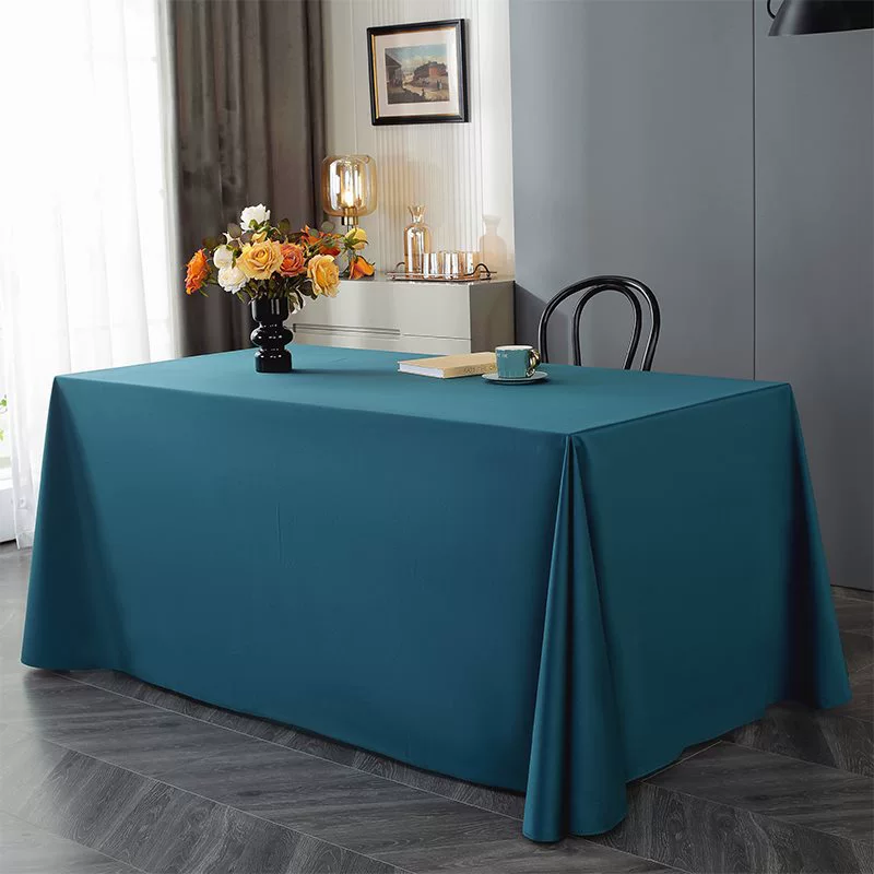 M & Можно установить сплошной цвет утолщенной скатерти прямоугольный скатерть крышка для бизнес-скатерти рекламный стол для переговоров офиса