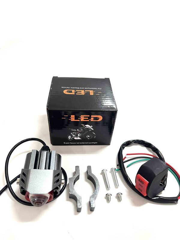M6 ビッグフェイス猫オートバイ LED 強力なライト超高輝度舗装ライトレンズ補助ライト電気自動車外部ヘッドライト|undefined