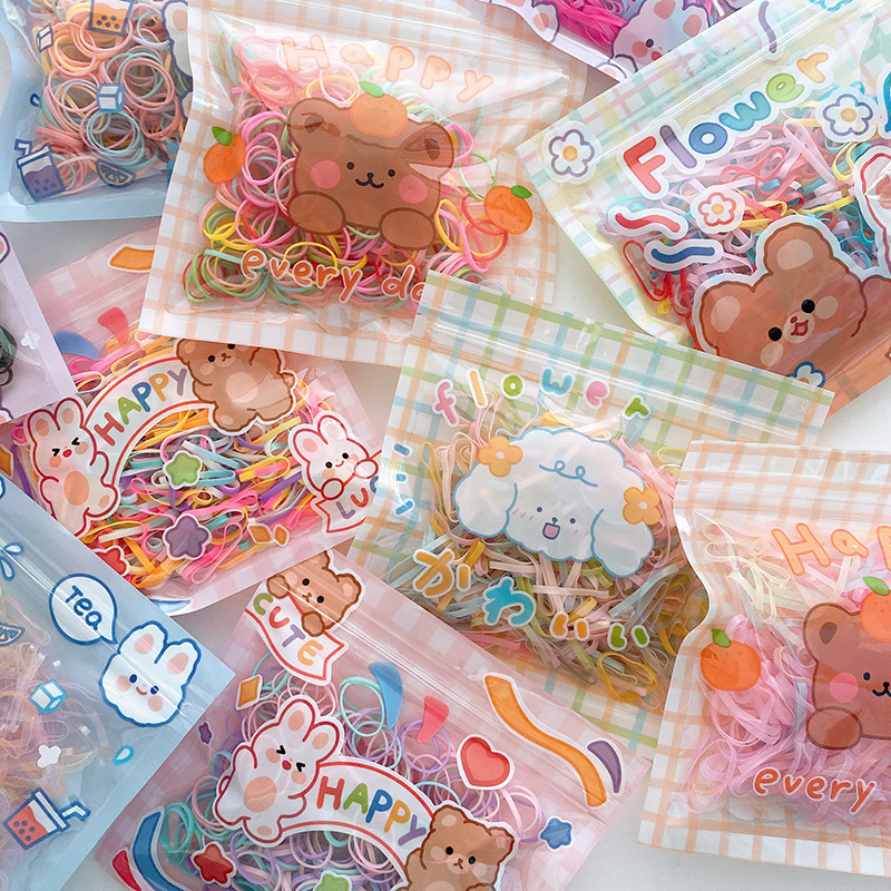 Cute Animal Colorful Plastic Rubber Band display picture 2