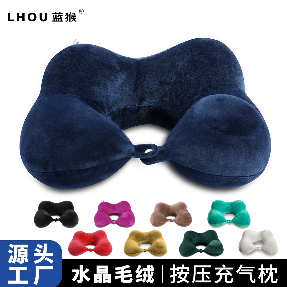 Трансграничная U-образная подушка пресс надувная подушка для шеи боковая подушка для путешествий переносная подушка для шеи оптом
