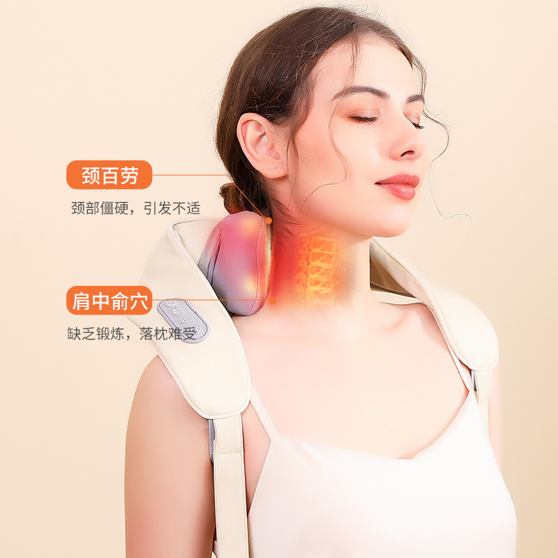 新型斜方機マッサージ器肩首マッサージ機頚椎熱敷家庭用頚椎マッサージ器現物卸売り|undefined