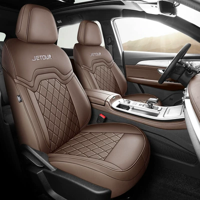 Modelə uyğun (Original) oturacaq örtükləri, of Volkswagen Jetour X70Plus Special - mocha-brown-five-seater-full-coverage-standard-edition-specifically-for-jietu-x70-plus-please-specify-year-and-configuration-in-order-notes