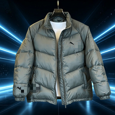 New winter collection: men's stand-up collar, embroidered, thickened, warm cotton jacket, versatile, casual, trendy, and popular among influencers – wholesale available