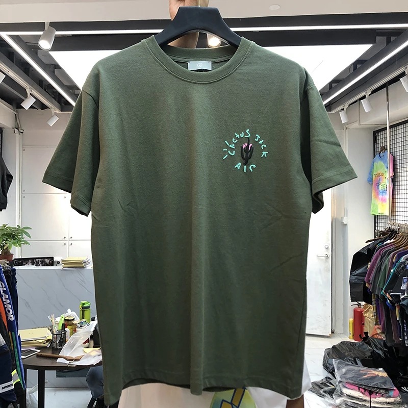New luxury 2024 Men  cactus jack T Shirts T-Shirt Hip Hop Sk