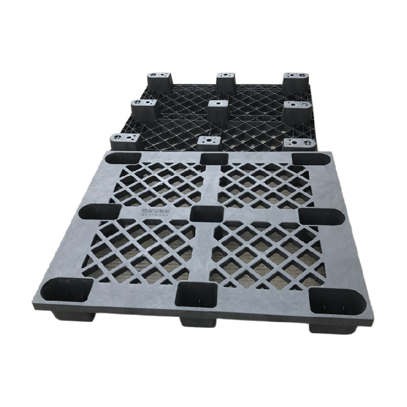 厂家现货珠海深圳工厂出货装货柜用塑胶栈板 二手回收料胶卡板