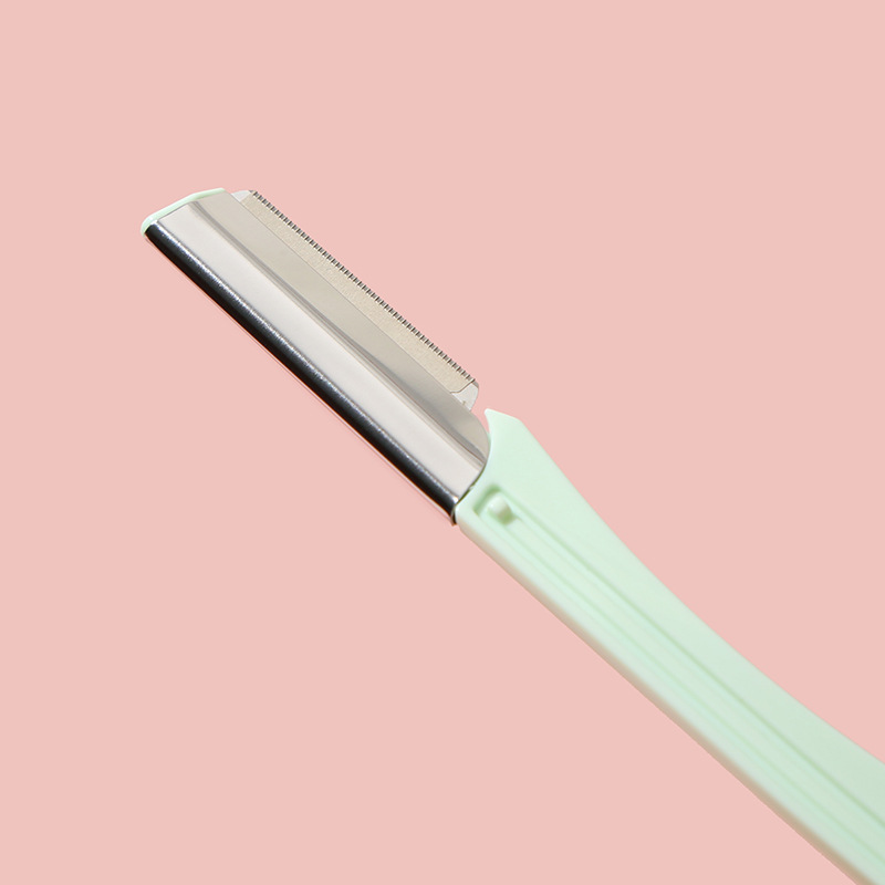 Cuchillo de cejas de acero inoxidable de moda cuchillo de cejas de corte de cejas