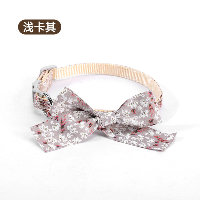 Collar para mascotas de Amazon Botón para gatos Bib Bowknot Collar para mascotas Collar para mascotas Accesorios para mascotas ajustables