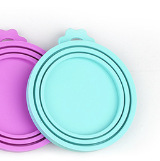 Venta directa de fábrica de silicona suave universal sellado de almacenamiento de mascotas puede tapa