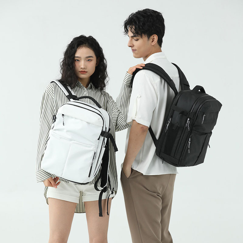 Cross-Border Middle School and College Student Schoolbags Customized Men's Backpacks Customized High-End Travel Laptop Bags for Girls