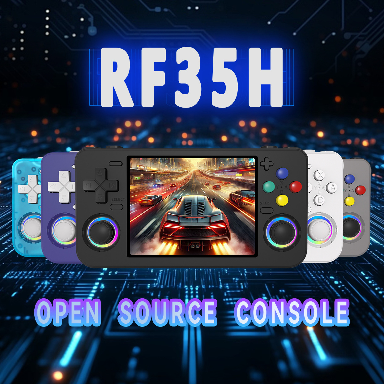 R36S升级RF35H跨境新款WIFI联机开源掌上游戏机复古街机经典街机