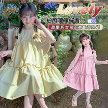 女童夏季裙子2025新款洋气纯棉儿童夏装甜美公主裙女孩夏款连衣裙