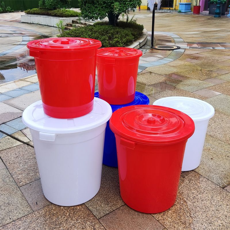 Large Thickened Plastic Water Bucket for Household Water Storage with Lid, Extra-Large Flour Bucket with Lid, Small Fermentation Bucket, Large Bucket Large Thickened Plastic Water Bucket for Household Water Storage with Lid, Extra-Large Flour Bucket with Lid, Small Fermentation Bucket, Large Bucket