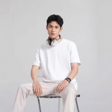 跨境夏季短袖男t恤纯色牛奶丝宽松百搭打底衫地摊平价男女款t恤男