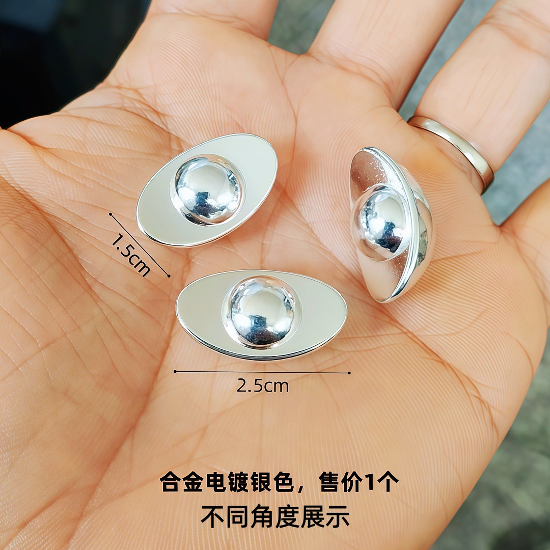 2.5cm 평평한 바닥 광택 실버 잉곳