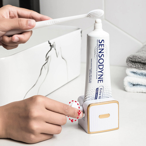 Bathroom toothpaste squeezer creative wall-mounted punch-free lazy toothpaste squeezer toothpaste holder toothpaste storage rack