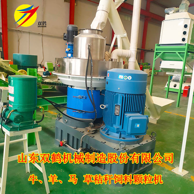 反刍草饲料颗粒加工设备 牛羊立式环模颗粒机 现货供应批量颗粒机