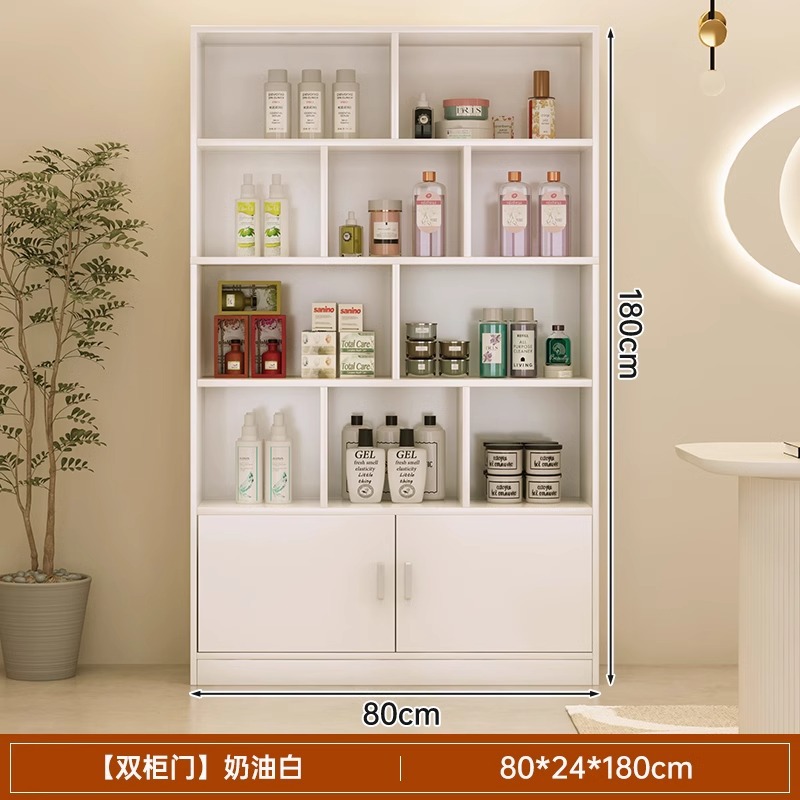 Estantes comerciales Barbería Gabinete de exhibición Salón de belleza Gabinete de productos Gabinete de exhibición de cosméticos Gabinete de exhibición simple Gabinete de salón de peluquería Contenedor