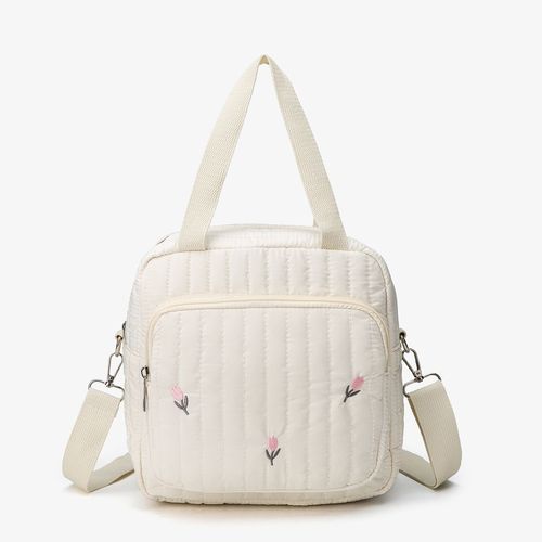 Portable stylish and cute embroidery Korean-style baby mother young outdoor handbag