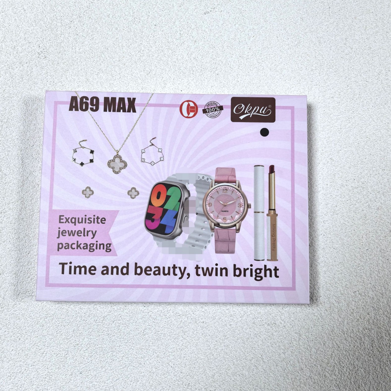 Cross-Border Popular A69Max Smart Watch, Tile Ladies Watch, Bluetooth Call, Heart Rate, Sports and Pedometer Watch