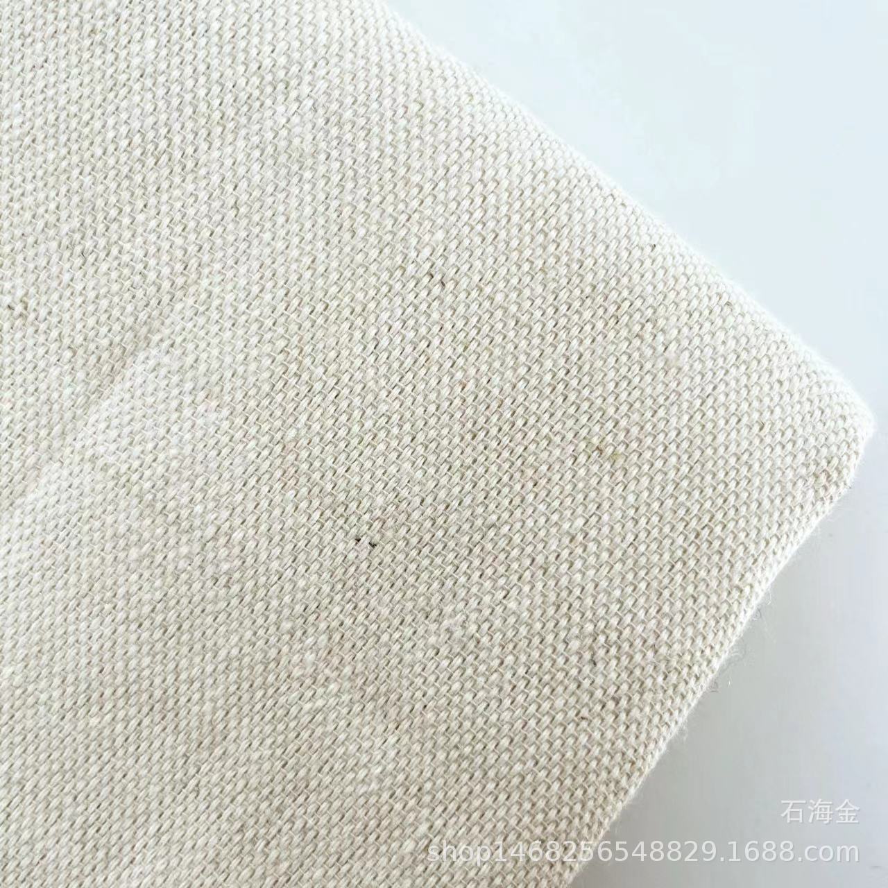 双经单纬 棉麻坯布 包装装饰工艺品鞋材箱包布料