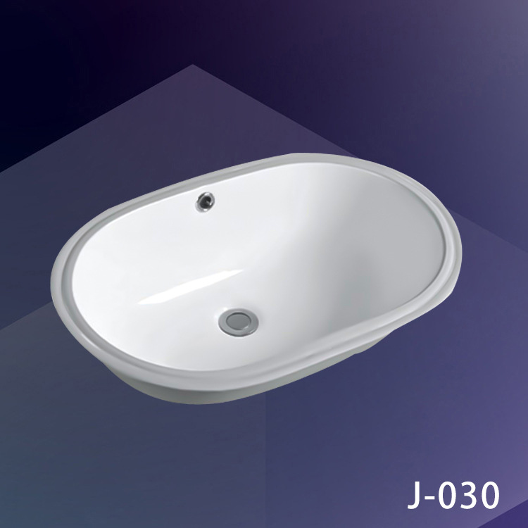 Cerámica lavabo debajo de la mesa incrustado lavabo de cerámica de hotel de alojamiento en casa lavabo de lavado de mano lavabo doméstico lavabo único hogar
