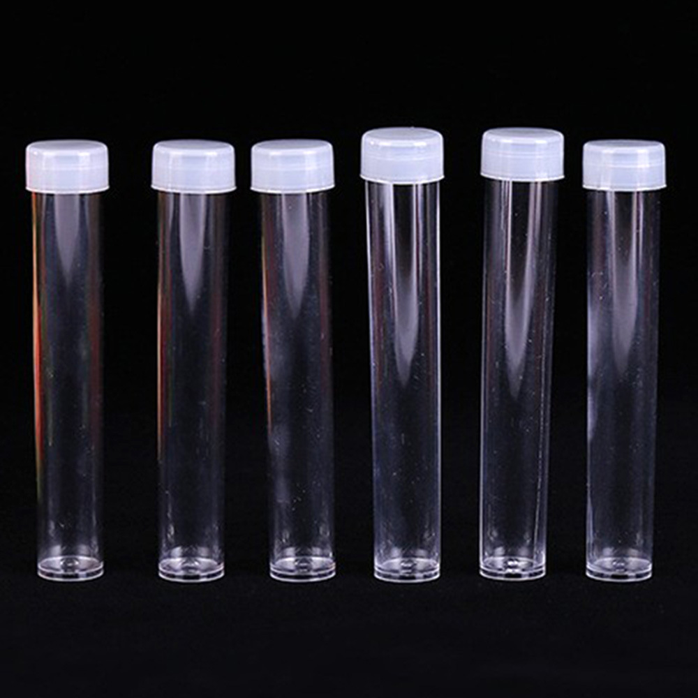 Botella de tubo de ensayo 5G botella de plástico botella de polvo brillante botella de polvo de oro con lentejuelas botella de polvo seco sub-embalaje botella de polvo flash botella de Tubo Transparente