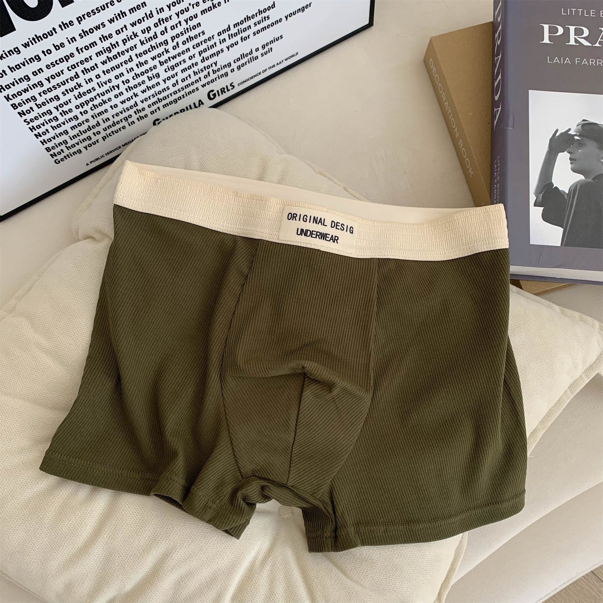 50 algodón costilla ropa interior de los hombres de algodón 5A grado antibacteriano de algodón entrepierna transpirable cómodos pantalones cortos niños boxeadores