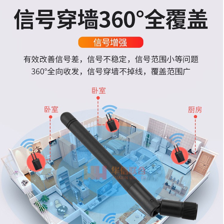 双频wifi胶棒天线2.4G 5.8G华硕高增益小辣椒路由器胶棒天线