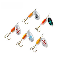 FISHKING Rotating Flash Blade Composite Spinnerbait Artificial Lure Three-Prong Hook Fishing Bait Cross-Border