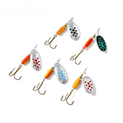 FISHKING Rotating Flash Blade Composite Spinnerbait Artificial Lure Three-Prong Hook Fishing Bait Cross-Border