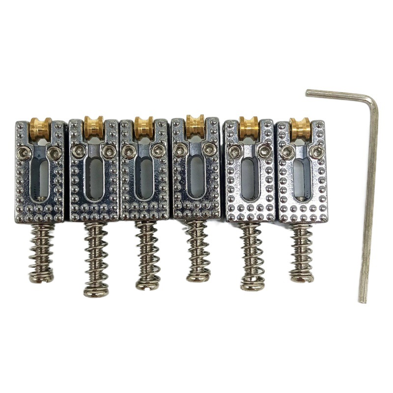 Accesorios de guitarra ST guitarra eléctrica puente código de cadena de alta calidad guía de bolas código de cadena de oro y plata Negro