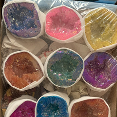 Factory supply wholesale office decoration crystal colorful agate hole decoration size customization