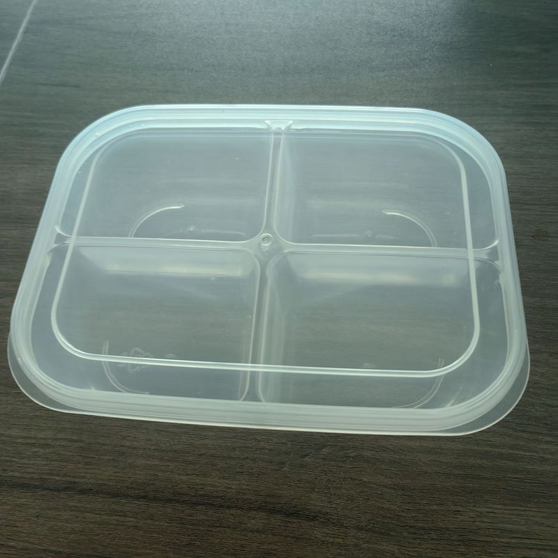 食品保存容器 キッチン食品仕分け容器 4区画鮮度保持容器 冷蔵庫冷凍肉容器 密閉保存容器|undefined