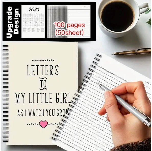 [跨境爆款Letters to My Little Girl 致我小女儿的信螺旋记录本]